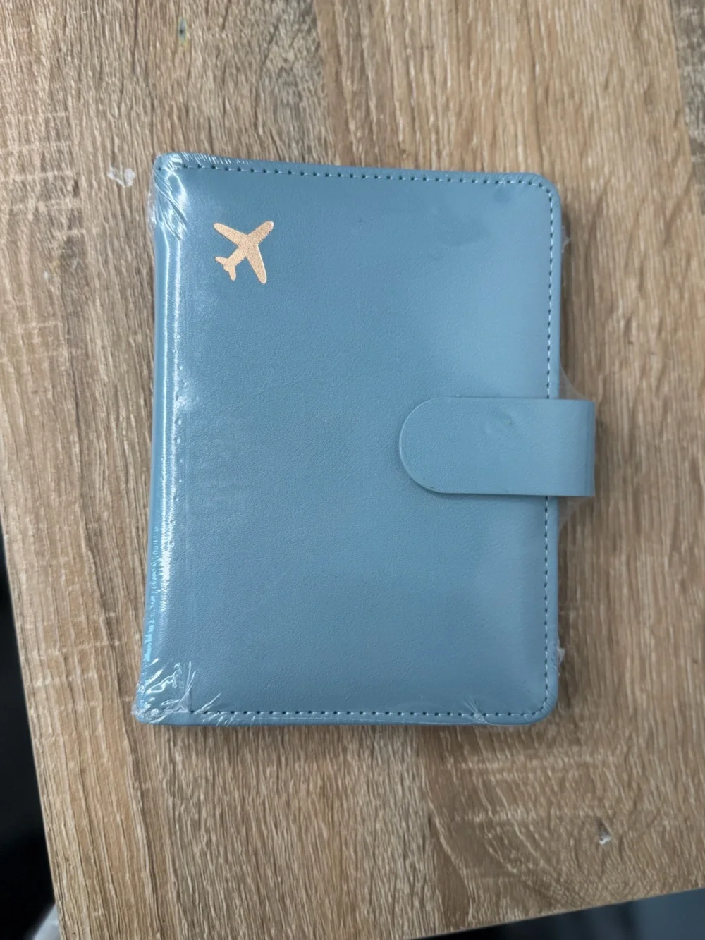 Blue passport holder